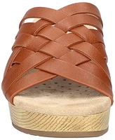 Easy Street Women's Rosanna Slip-On Slip Resistant Wedge Sandals