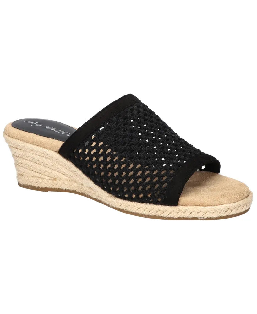 Easy Street Women's Jubilee Slip-On Espadrille Wedge Sandals