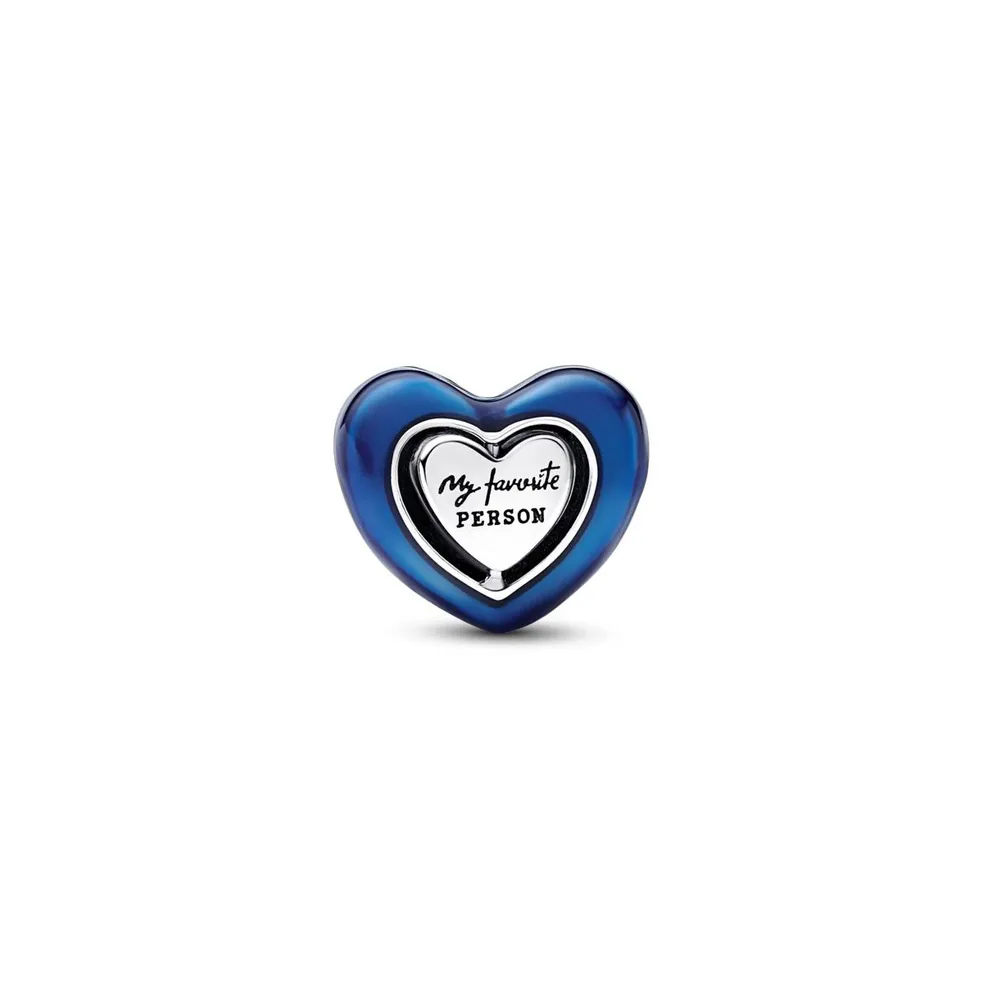 Pandora Crystals Blue Spinnable Heart Charm