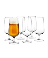 Holmegaard Bouquet Beer Glasses, Set of 6