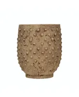 Sandstone Hobnail Planter, Distressed Finish