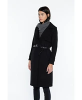 Jennie Liu Women's Cashmere Wool Double-faced Overcoat