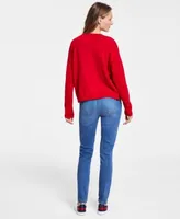 Tommy Hilfiger Womens Heart Sweater Th Flex Waverly Skinny Jeans