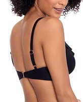 Lauren Ralph Beach Club Solid Ruffle Bikini Top