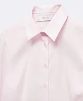 Mango Women's Fitted Cotton Shirt