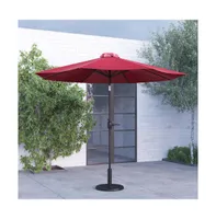 30 Lb. Universal Cement Patio Umbrella Base With Weatherproof Polymer Coating