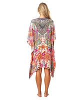 La Moda Clothing Women's Short Kaftan Cover Up Dress