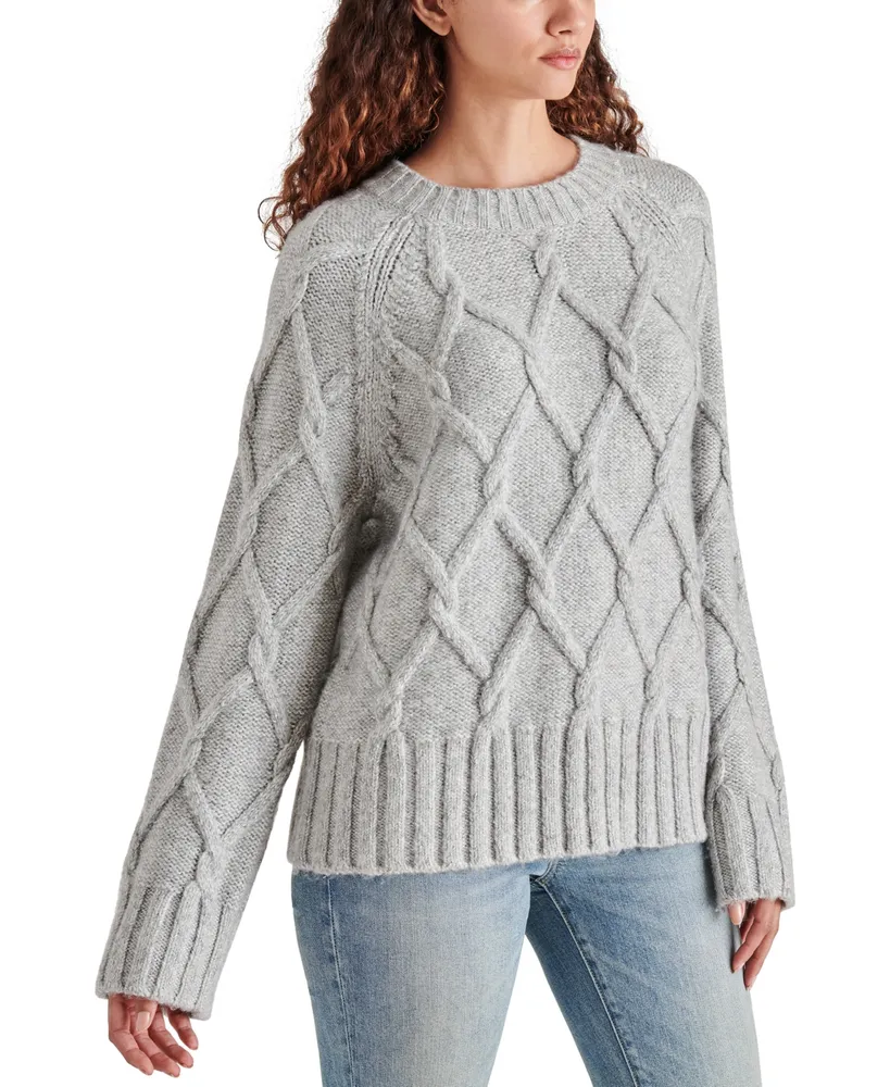 Steve Madden Women's Micah Chunky Cable-Knit Sweater