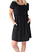 Women's Eleanora Maternity & Nursing Lounge Dress