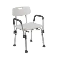 300 Lb. Capacity Adjustable Bath & Shower Chair With Depth Adjustable Back