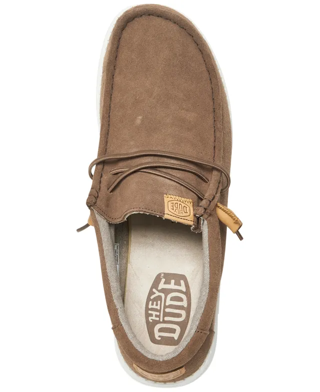 Hey Dude Men's Wally Sox Craft Suede Casual Moccasin Sneakers from Finish  Line