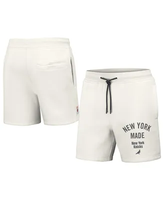 Men's Nba x Staple Cream New York Knicks Heavyweight Fleece Shorts