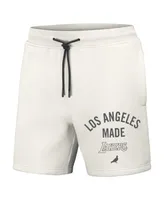 Men's Nba x Staple Cream Los Angeles Lakers Heavyweight Fleece Shorts