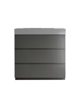 Gray Bathroom Vanity with Sink and Storage