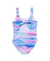 Toddler, Child Girls Water Hues Tie Back Swimsuit