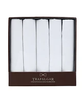 Trafalgar Men's Premium Cotton Handkerchiefs (Box of 5)