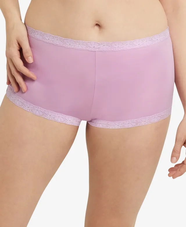 Maidenform Cotton Dream Lace Boyshort Underwear 40859