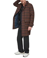 Marc New York Men's Bexar Plaid Overcoat