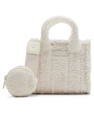 Madden Girl Teddi Sherpa Mini Tote