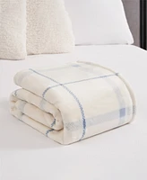 Lucky Brand Palmdale Plaid Cozy Plush Throw Blanket, 50" x 70"