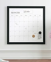 Martha Stewart Everette 18" x 18" Magnetic Monthly Calendar Dry Erase Board with Frame