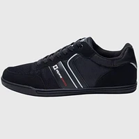 Alpine Swiss Men's Liam Fashion Sneakers Suede Trim Low Top Lace Up Tennis Shoes