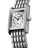 Longines Women's Swiss Mini DolceVita Diamond (1/2 ct. t.w.) Stainless Steel Bracelet Watch 22x29mm