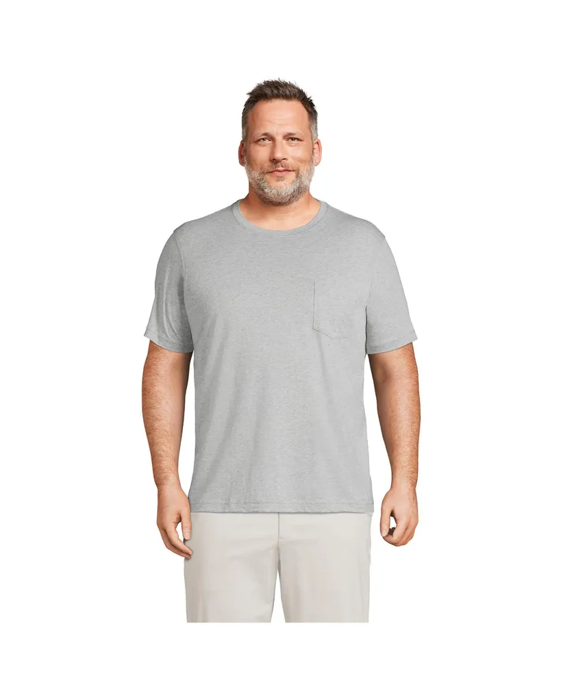 Lands' End Men's Short Sleeve Supima Tee With Pocket