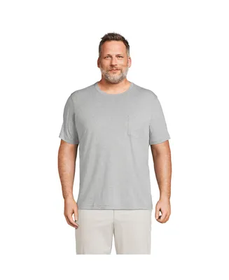 Lands' End Men's Short Sleeve Supima Tee With Pocket