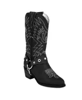 Women's Cowboy Leather Boots By Urbn Kicks