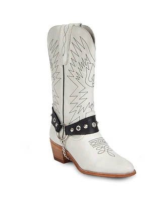 Women's Cowboy Leather Boots By Urbn Kicks