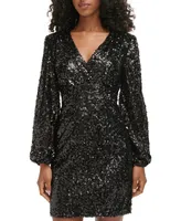 Karl Lagerfeld Paris Women's Sequined Sheath Dress