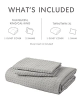 510 Design Mina Waffle Textured -Pc. Duvet Cover Set