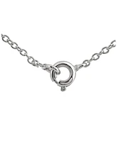 Stylish Sterling Silver White Gold Plated Cubic Zirconia Drop Pendant