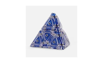 Cobalt Pyramid Magnetic Triangles Set of 12 Fidget & Building Toy