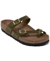 Birkenstock Women's Mayari Oiled Leather Sandals from Finish Line