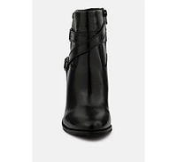 Cat-track Womens Leather Ankle Boots