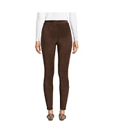 Lands' End Women's Petite Sport Knit High Rise Corduroy Leggings