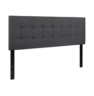 Quilted Tufted Queen Upholstered Headboard