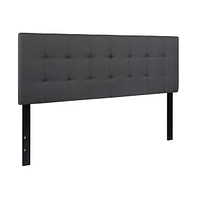 Quilted Tufted Queen Upholstered Headboard