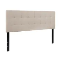 Quilted Tufted Queen Upholstered Headboard