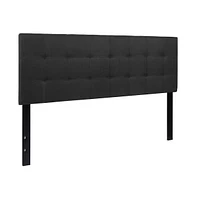 Quilted Tufted Queen Upholstered Headboard