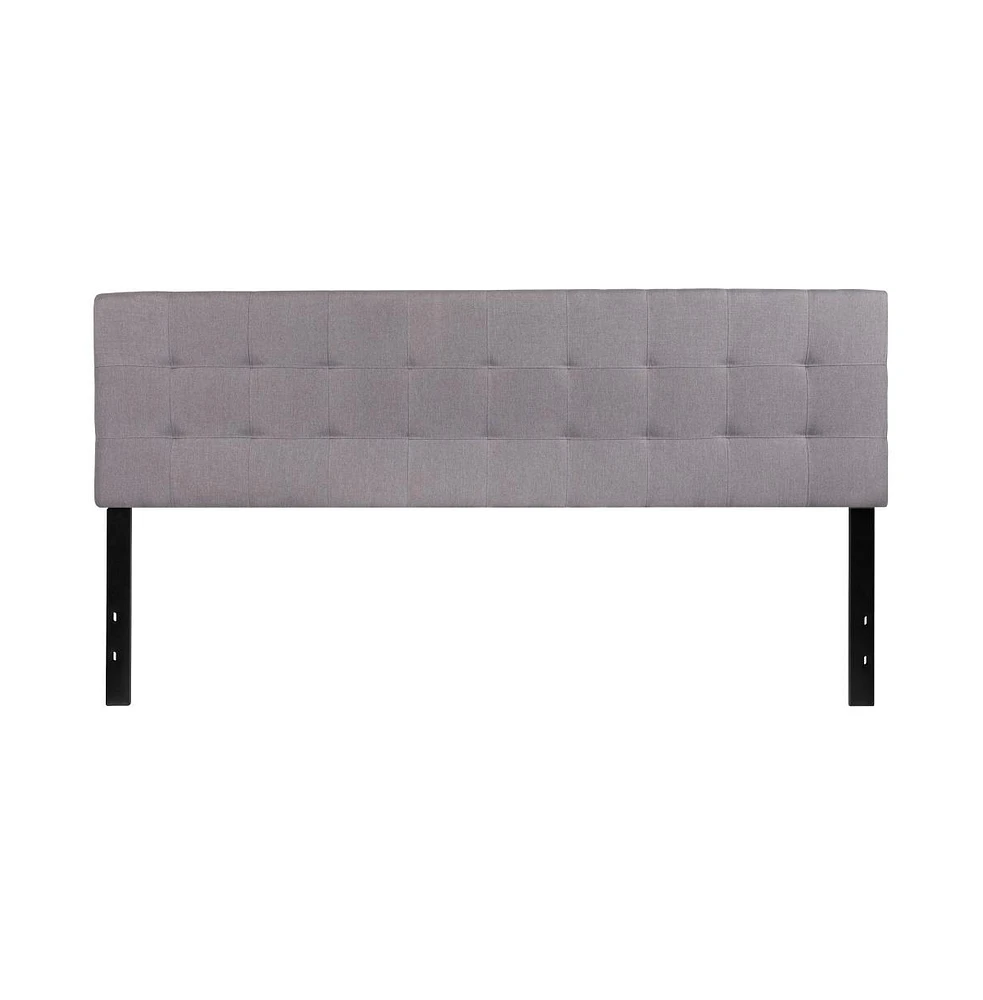 Quilted Tufted King Upholstered Headboard