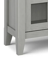 Simpli Home Acadian 36" Solid Wood Entryway Storage Cabinet