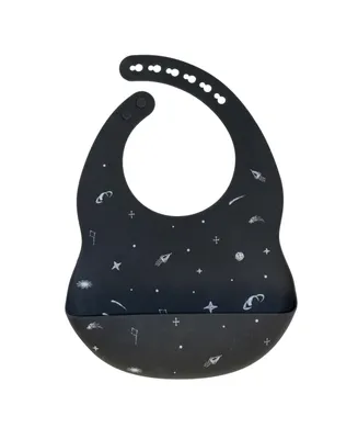 Kushies Soft Silicone Waterproof Baby Bib with catch all pocket