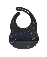 Kushies Soft Silicone Waterproof Baby Bib with catch all pocket