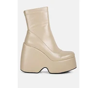 Purnell Womens High Platform Ankle Boots