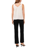 Vince Camuto Women's Rhinestone-Trim V-Neck Tank