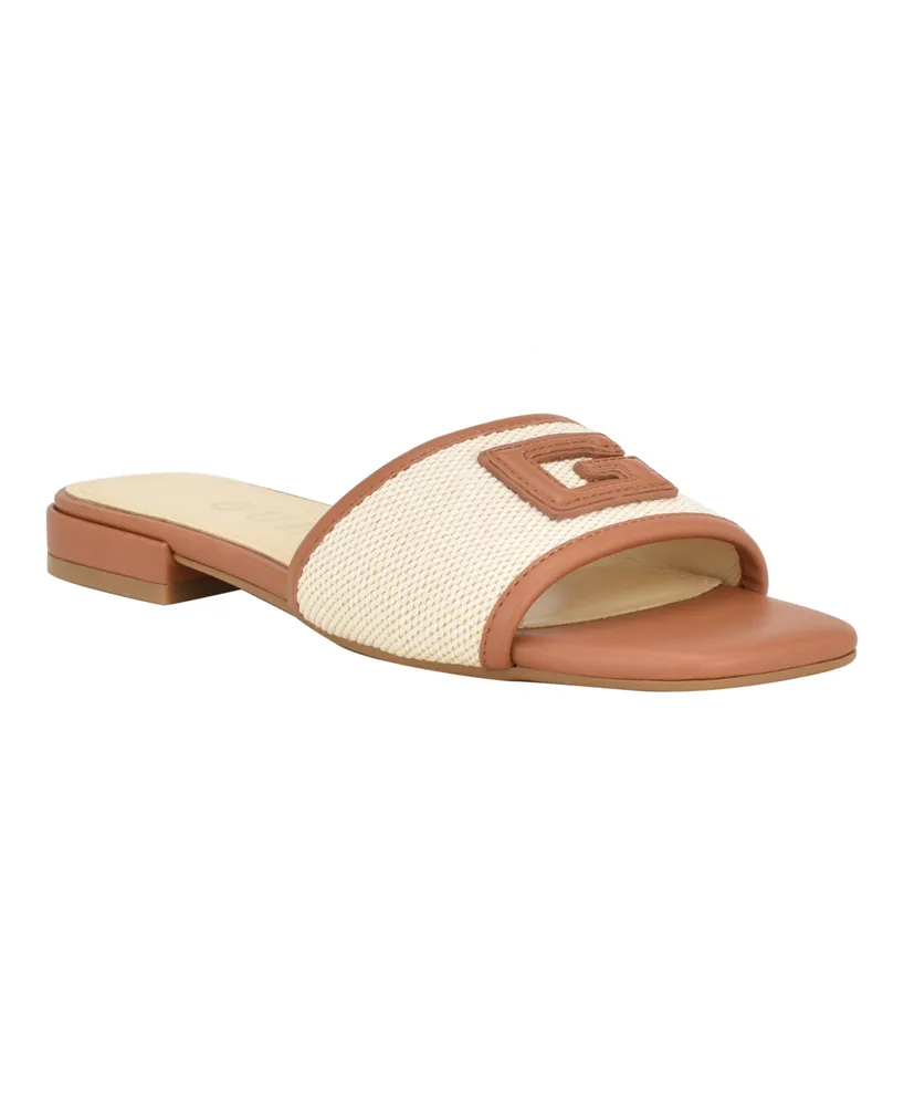 Guess Women's Tampa Slide-On Sandals with Woven Logo Detail