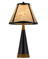 29.5" Height Metal and Wood Table Lamp with Shade